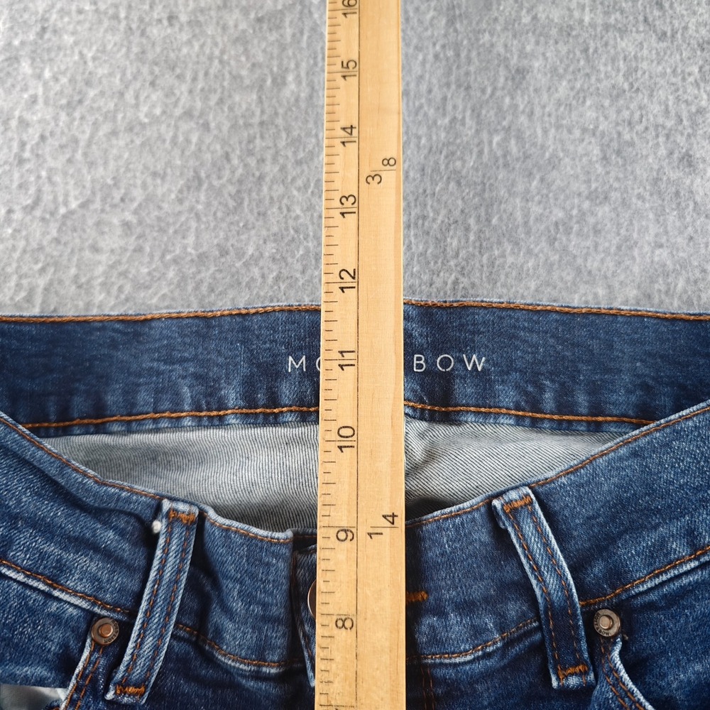 Mott & Bow Boyfriend Jeans Womens 27x30 Blue Denim Slim Straight Leg Pants - Picture 4 of 9
